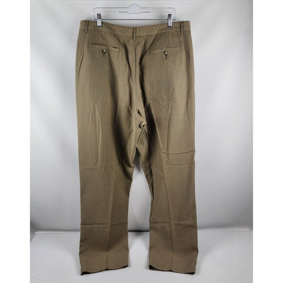 Quiksilver Pants Mens 38 Silver Edition Tan Pleated Dress (38x34) - Picture 7 of 9